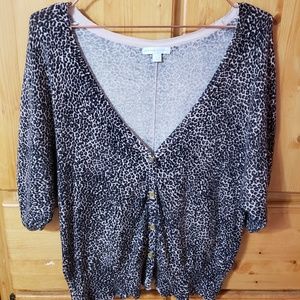 Leopard Print Cardigan